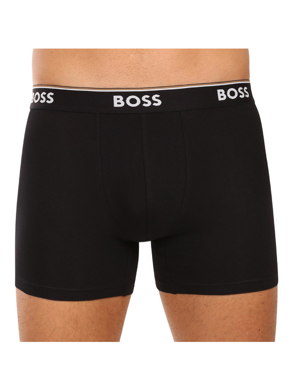 BOSS Sada troch - pánske boxerky BOSS čierne