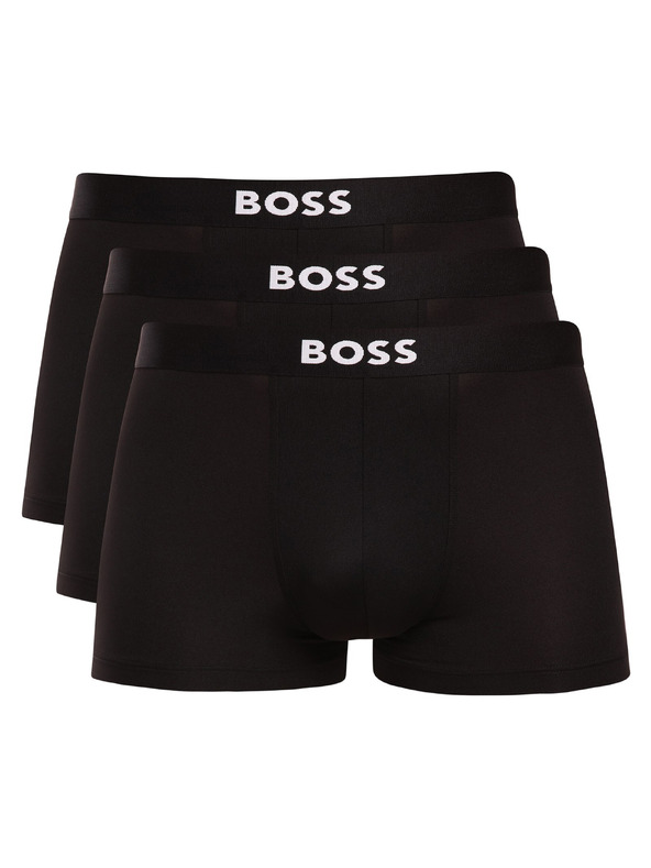 BOSS Sada troch - pánske boxerky BOSS čierne