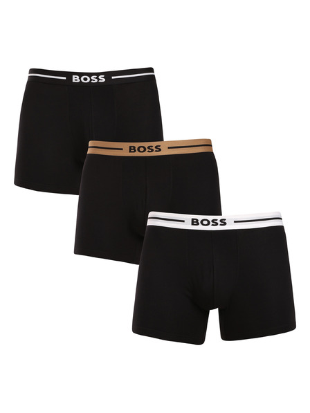 BOSS Sada troch - pánske boxerky BOSS čierne