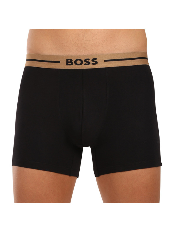 BOSS Sada troch - pánske boxerky BOSS čierne