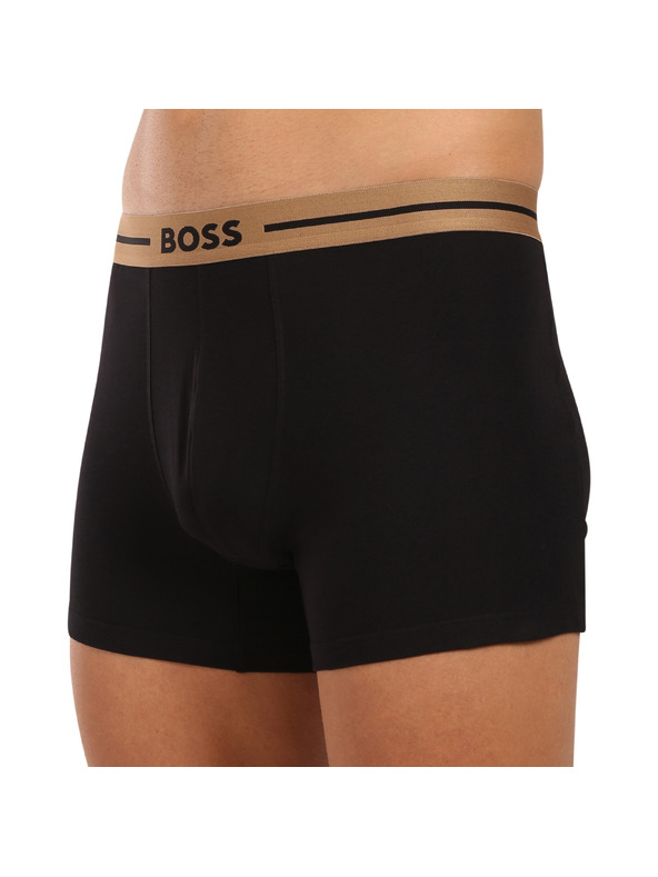 BOSS Sada troch - pánske boxerky BOSS čierne