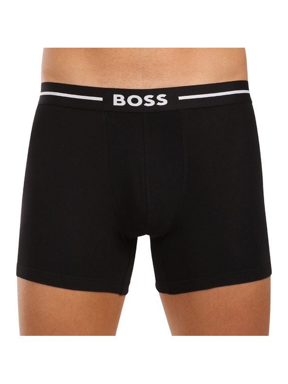 BOSS Sada troch - pánske boxerky BOSS čierne