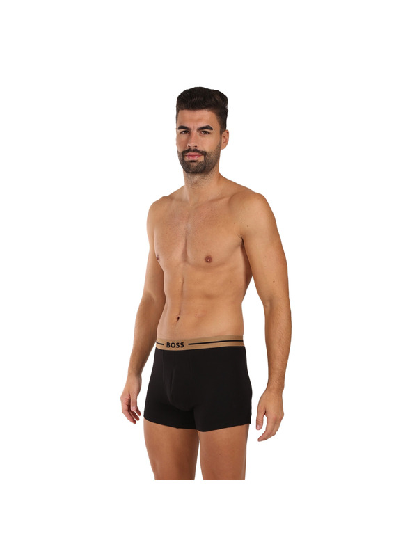 BOSS Sada troch - pánske boxerky BOSS čierne