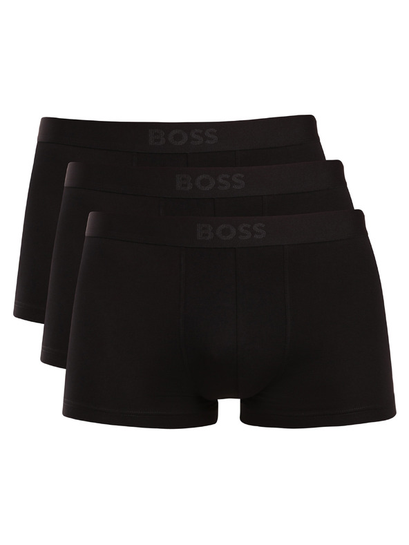 BOSS Sada troch - pánske boxerky BOSS čierne