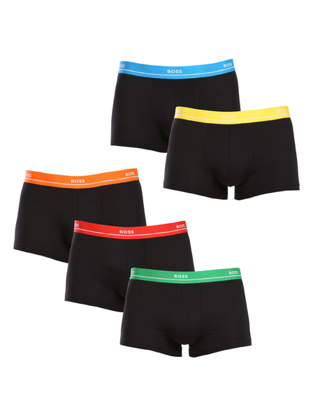 BOSS Sada piatich - pánske boxerky BOSS čierne