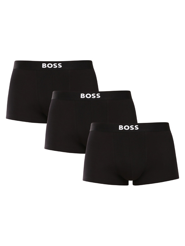 BOSS Sada troch - pánske boxerky BOSS čierne