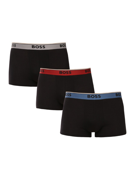 BOSS Sada troch - pánske boxerky BOSS čierne