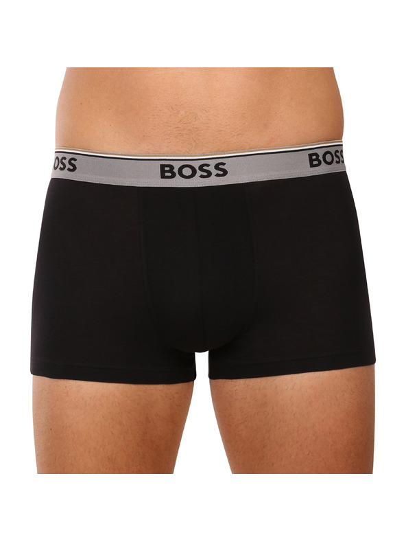 BOSS Sada troch - pánske boxerky BOSS čierne