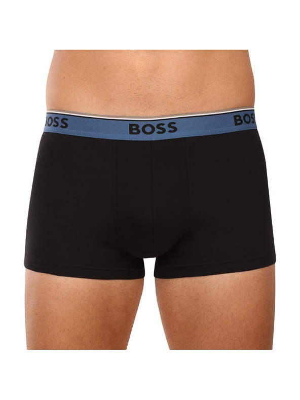 BOSS Sada troch - pánske boxerky BOSS čierne
