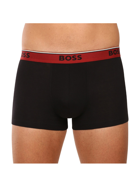 BOSS Sada troch - pánske boxerky BOSS čierne