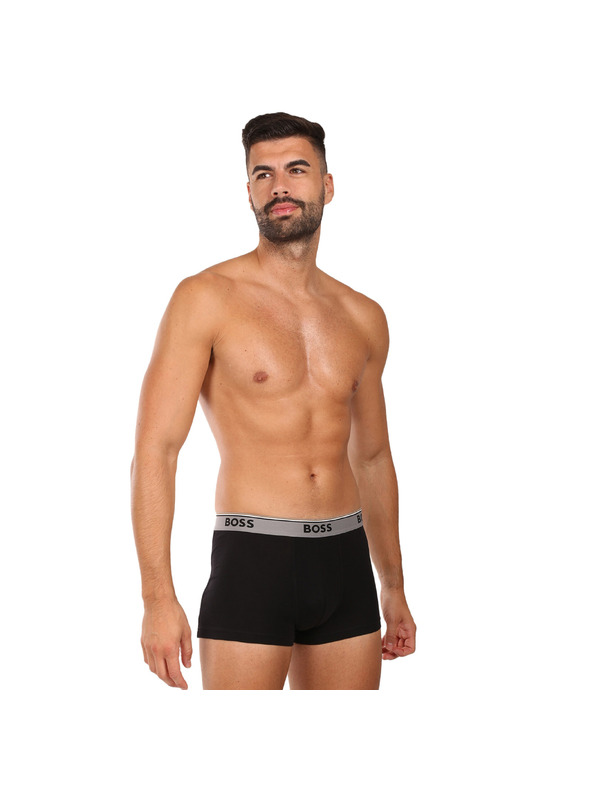 BOSS Sada troch - pánske boxerky BOSS čierne
