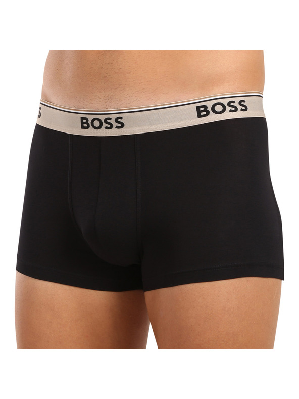 BOSS Sada troch - pánske boxerky BOSS čierne