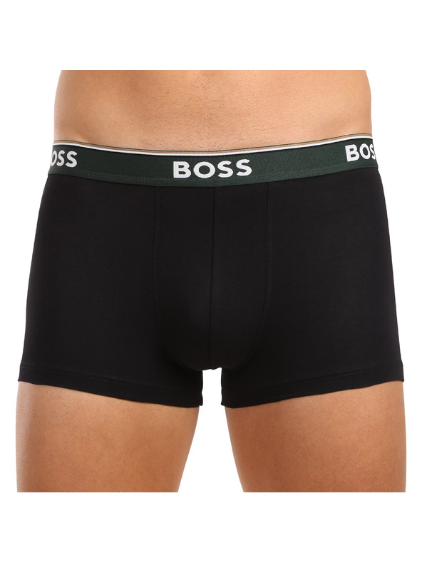 BOSS Sada troch - pánske boxerky BOSS čierne