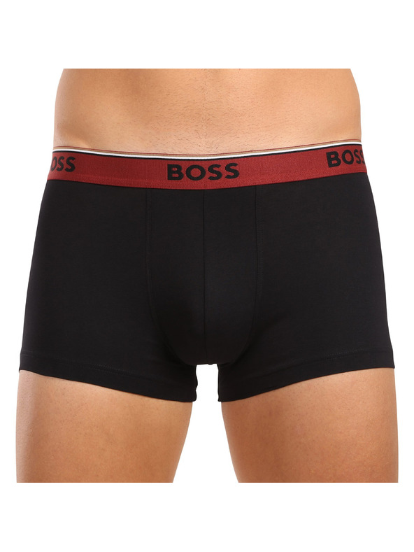 BOSS Sada troch - pánske boxerky BOSS čierne