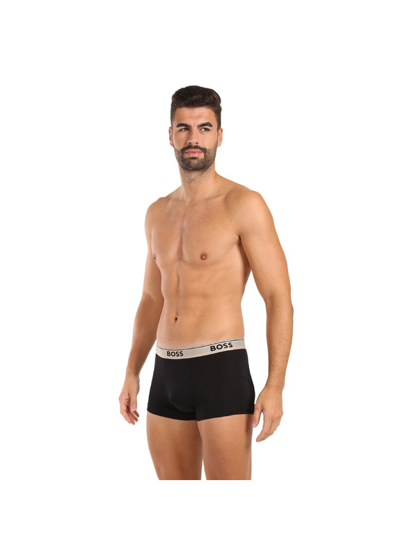 BOSS Sada troch - pánske boxerky BOSS čierne