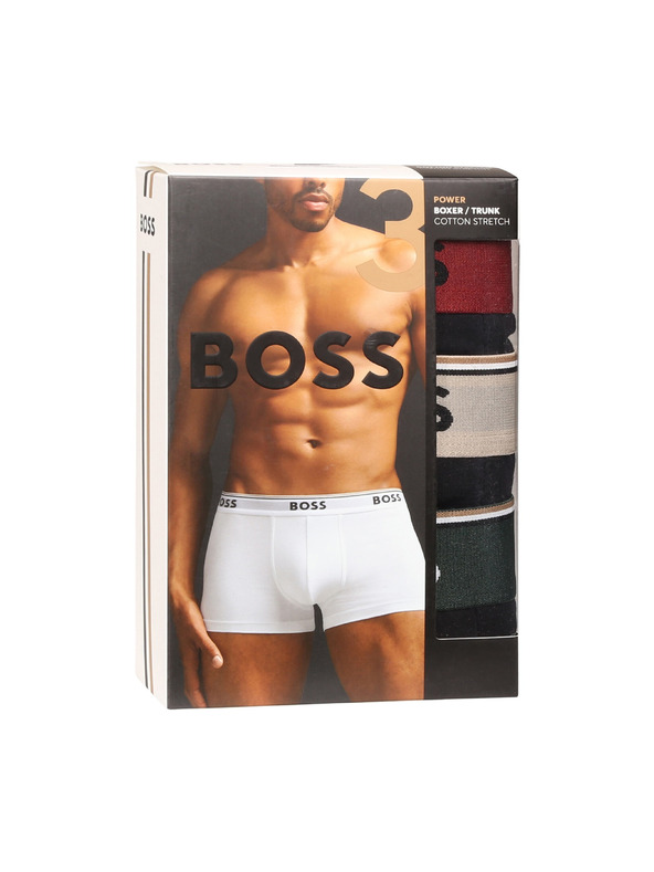 BOSS Sada troch - pánske boxerky BOSS čierne