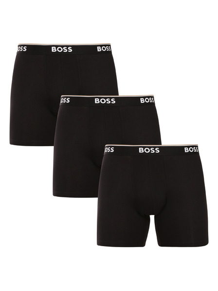 BOSS Sada troch - pánske boxerky BOSS čierne