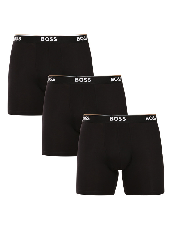 BOSS Sada troch - pánske boxerky BOSS čierne