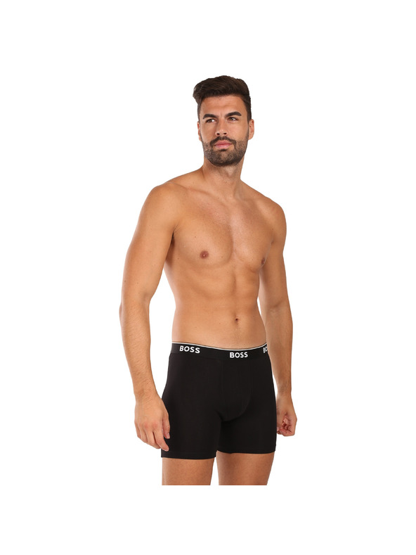 BOSS Sada troch - pánske boxerky BOSS čierne
