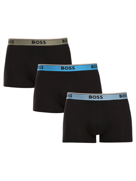 BOSS Sada troch - pánske boxerky BOSS čierne