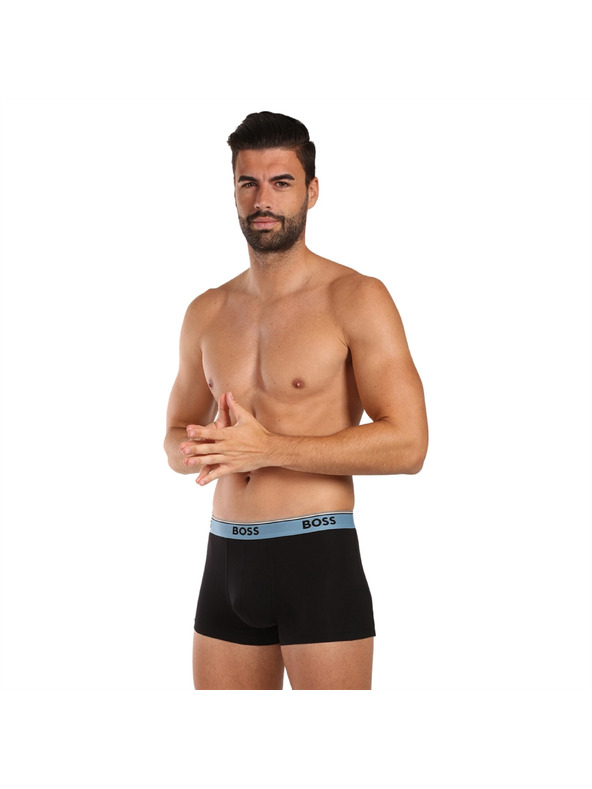 BOSS Sada troch - pánske boxerky BOSS čierne