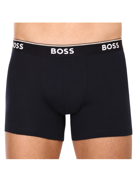 BOSS Sada troch - pánske boxerky BOSS tmavo modré