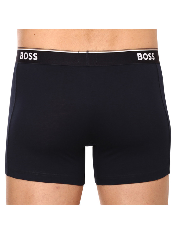 BOSS Sada troch - pánske boxerky BOSS tmavo modré