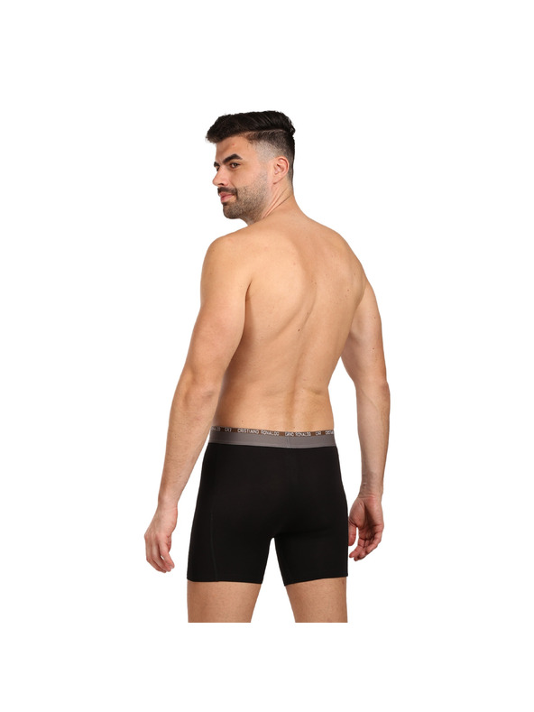 CR7 Sada troch - pánske boxerky CR7 bambusové čierne