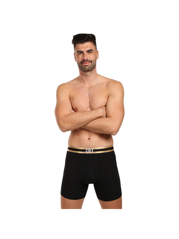 CR7 Sada troch - pánske boxerky CR7 čierne