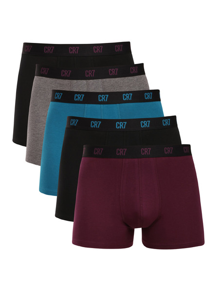 CR7 Sada piatich - pánske boxerky CR7 viacfarebné