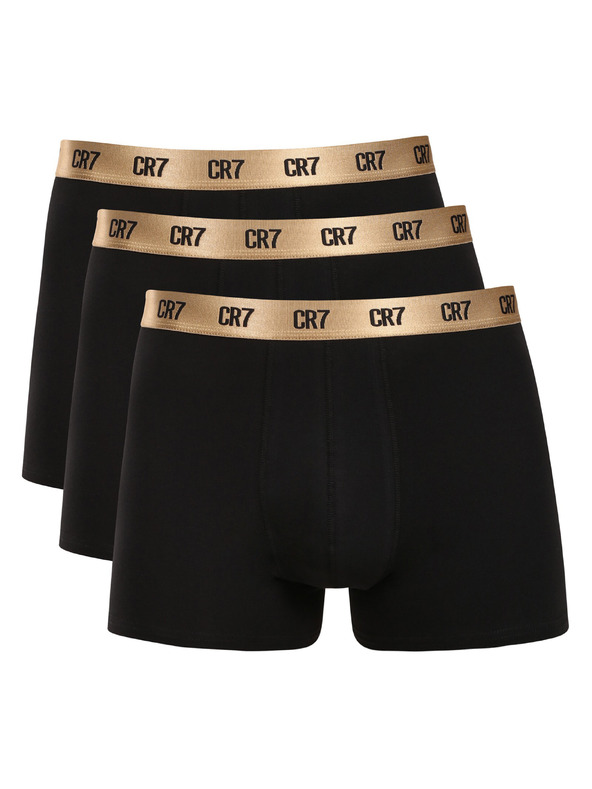 CR7 Sada troch - pánske boxerky CR7 čierne