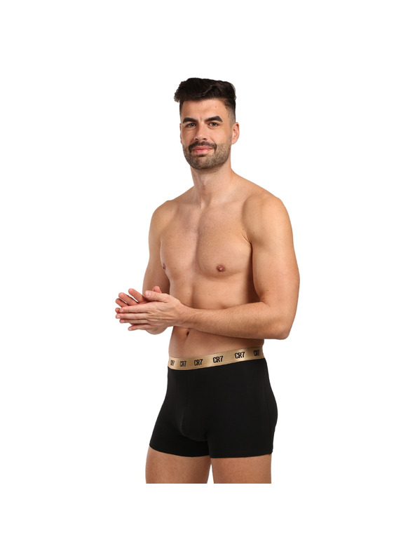 CR7 Sada troch - pánske boxerky CR7 čierne