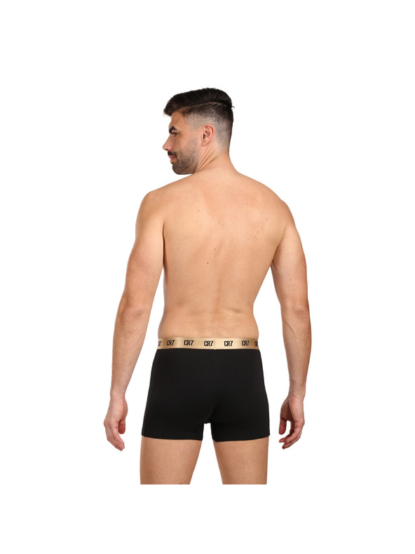CR7 Sada troch - pánske boxerky CR7 čierne