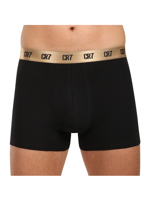 CR7 Sada troch - pánske boxerky CR7 čierne