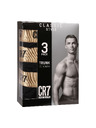 CR7 Sada troch - pánske boxerky CR7 čierne