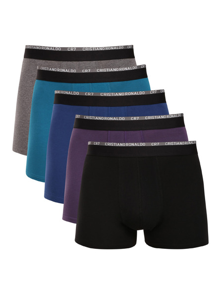 CR7 Sada piatich - pánske boxerky CR7 viacfarebné