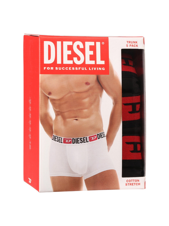 Diesel Sada piatich - pánske boxerky Diesel čierne