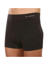 gino Pánske boxerky Gino Seamless Bamboo Boxers Black