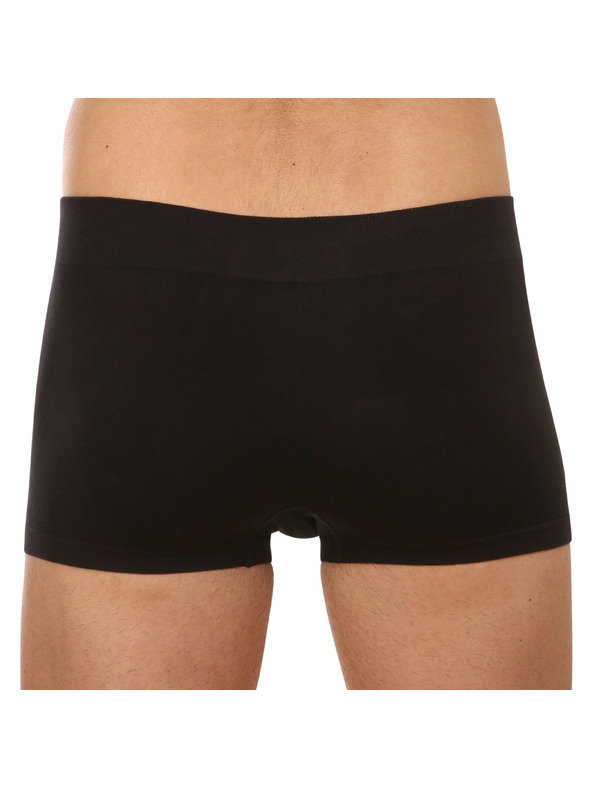 gino Pánske boxerky Gino Seamless Bamboo Boxers Black