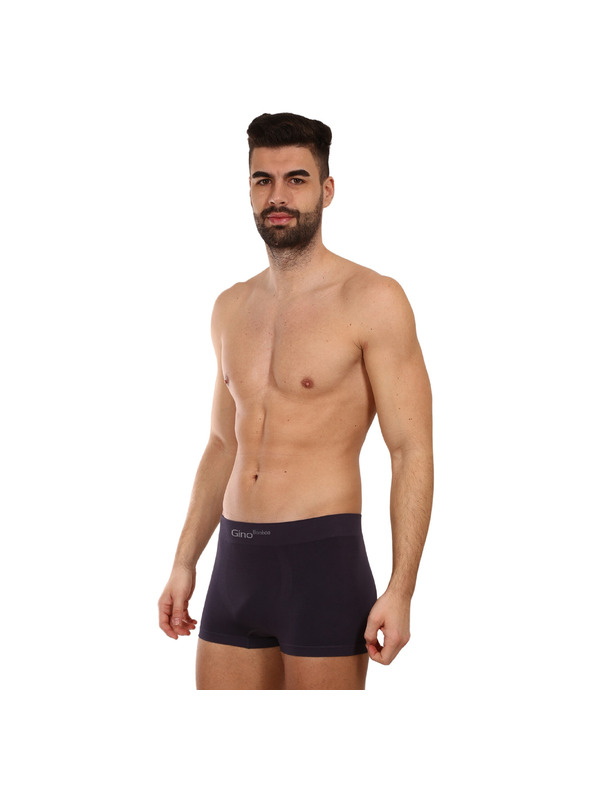 gino Pánske boxerky Gino bezšvové bambusové sivé