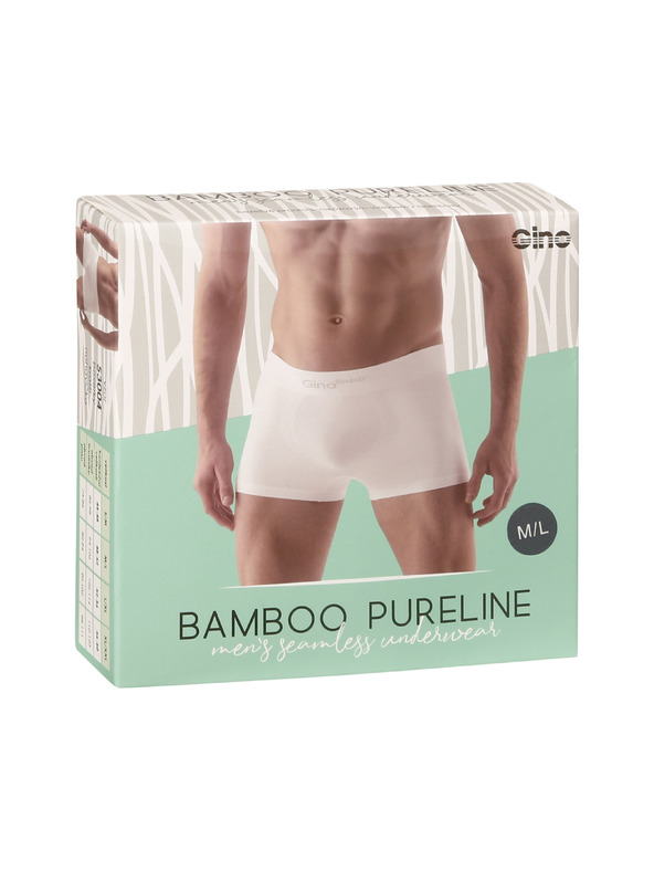 gino Pánske boxerky Gino bezšvové bambusové sivé