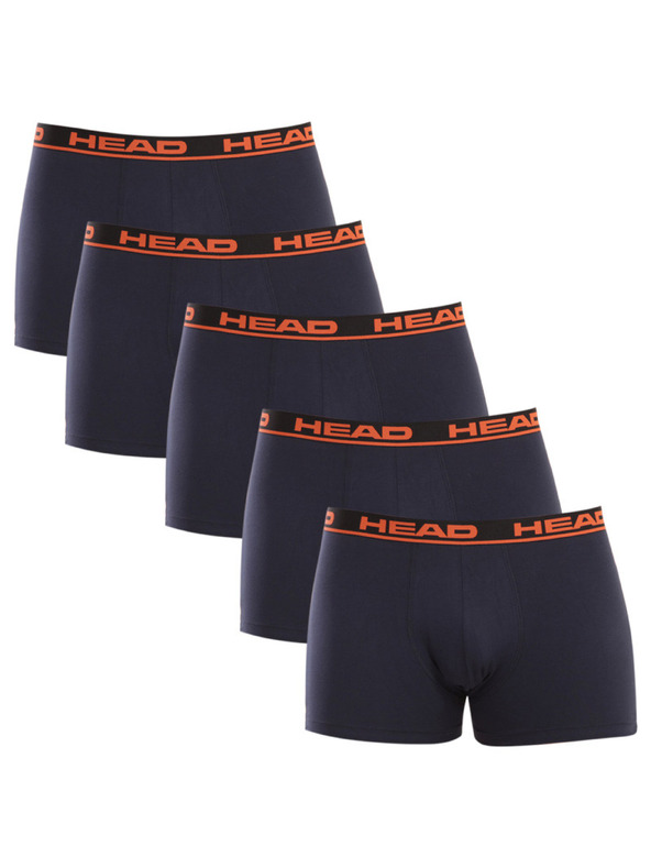 Head Sada piatich - pánske boxerky HEAD tmavo modré
