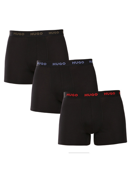 HUGO Sada troch - pánske boxerky HUGO čierne