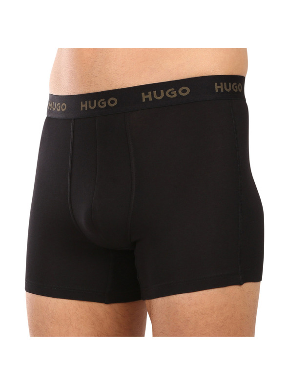 HUGO Sada troch - pánske boxerky HUGO čierne