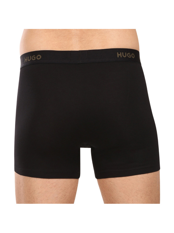 HUGO Sada troch - pánske boxerky HUGO čierne