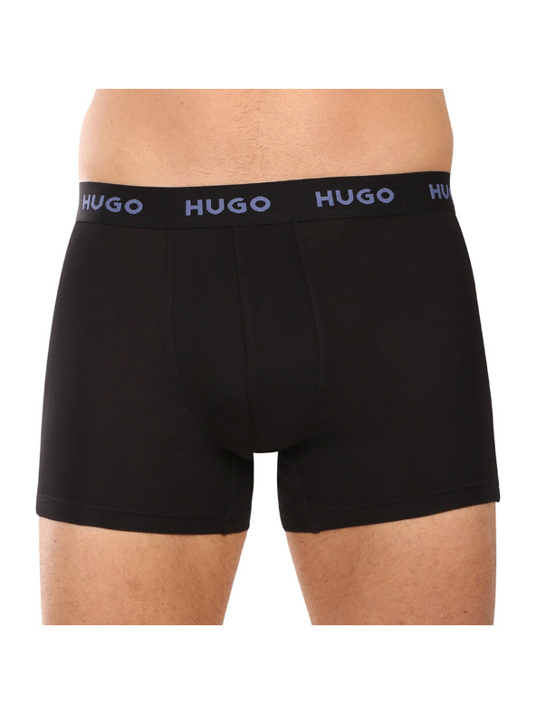 HUGO Sada troch - pánske boxerky HUGO čierne