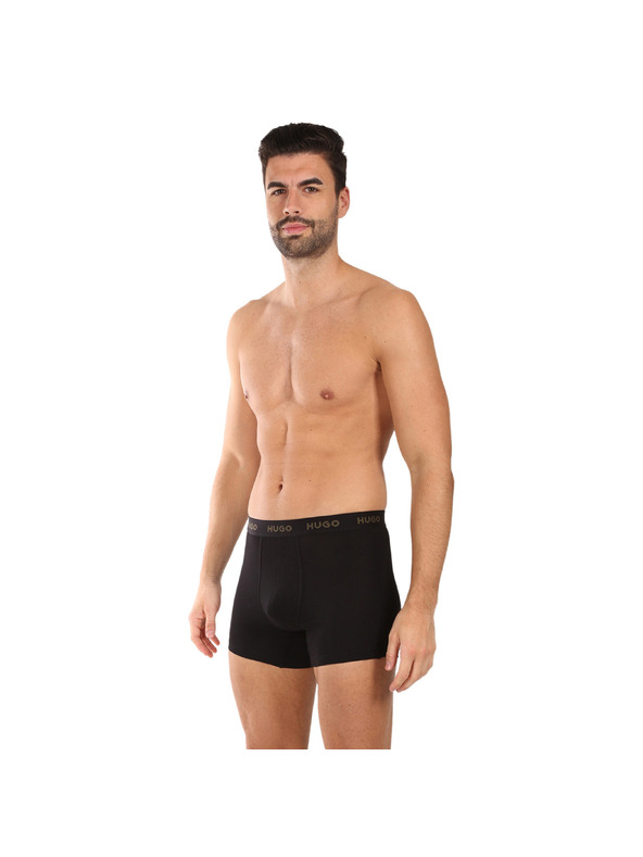 HUGO Sada troch - pánske boxerky HUGO čierne