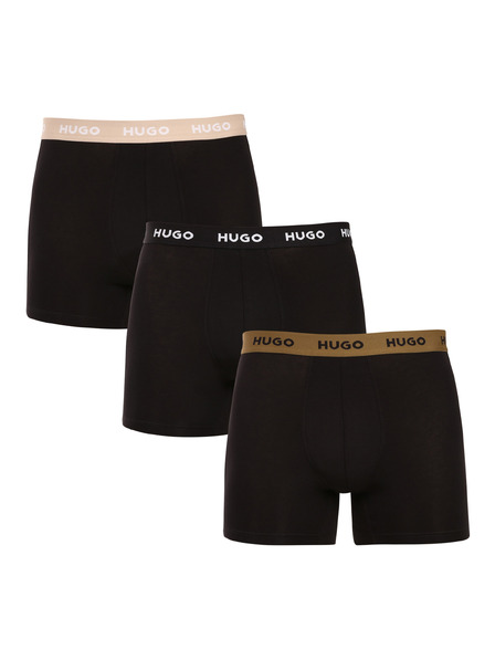 HUGO Sada troch - pánske boxerky HUGO čierne