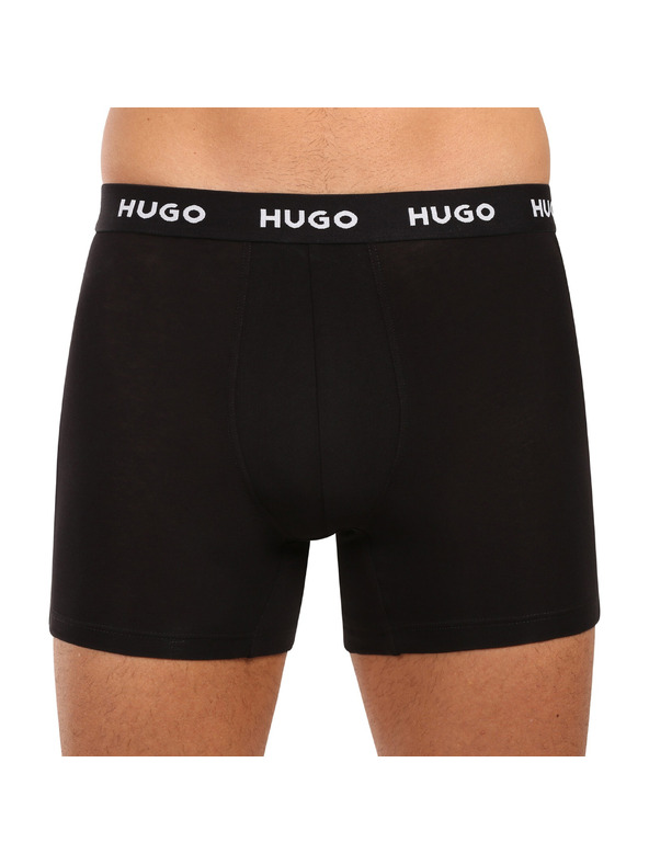 HUGO Sada troch - pánske boxerky HUGO čierne