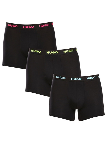 HUGO Sada troch - pánske boxerky HUGO čierne